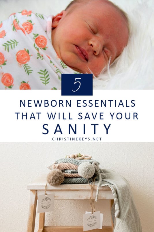 5 Newborn Essentials That Will Save Your Sanity || Make things easier during the newborn stage by making sure you have these products on hand! #parenting #newborn #baby #babies #postpartum #motherhood #babyproducts #swaddles