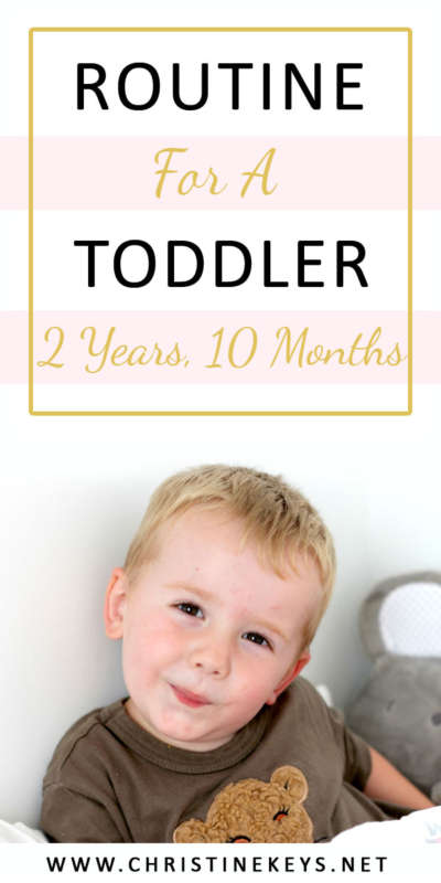 Routine For A Toddler | Jack's January 2018 Summary. Read about what Jack is learning and the milestones he is reaching. Also, the great daily routine we have going! #babywise #toddler #toddlersummary