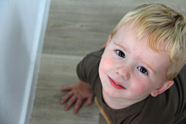 2 year old smiling