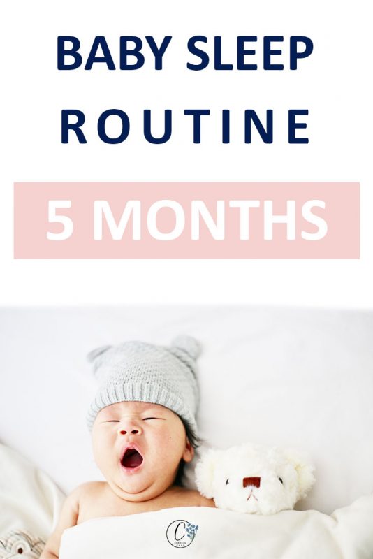 Baby yawning