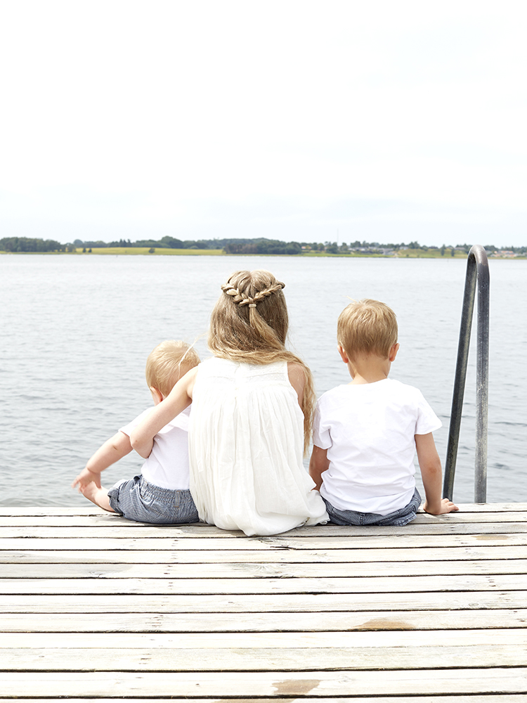 Siblings sitting together