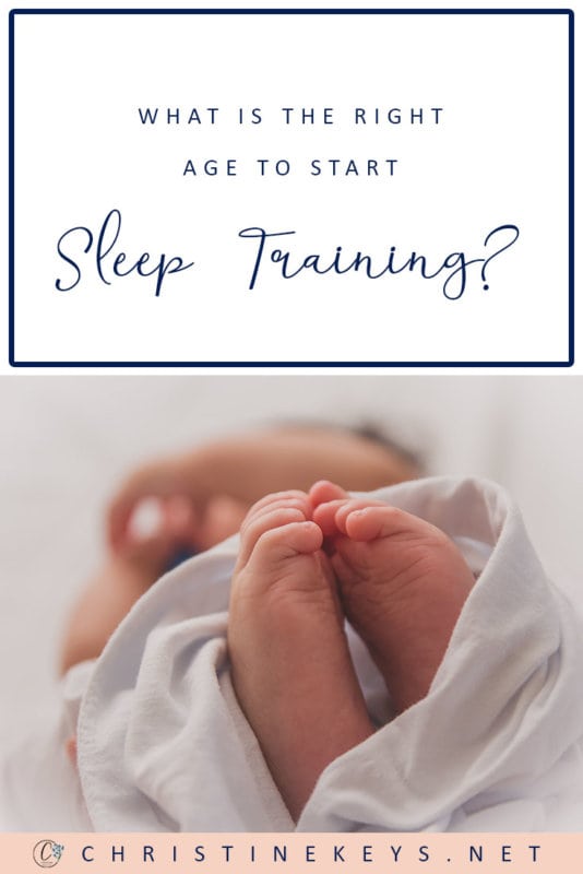 What is the Right Age to Start Sleep Training? || When should you start to sleep train your baby, if at all? Is there a right time? Find out in this post! #parenting #babies #sleeptraining #sleep #babysleep #motherhood