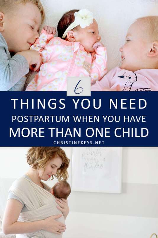 6 Things You Need Postpartum When You Have More Than One Child || Find out what you really need after you've had a baby when you have other children as well. #parenting #postpartum #motherhood #newborn #selfcare
